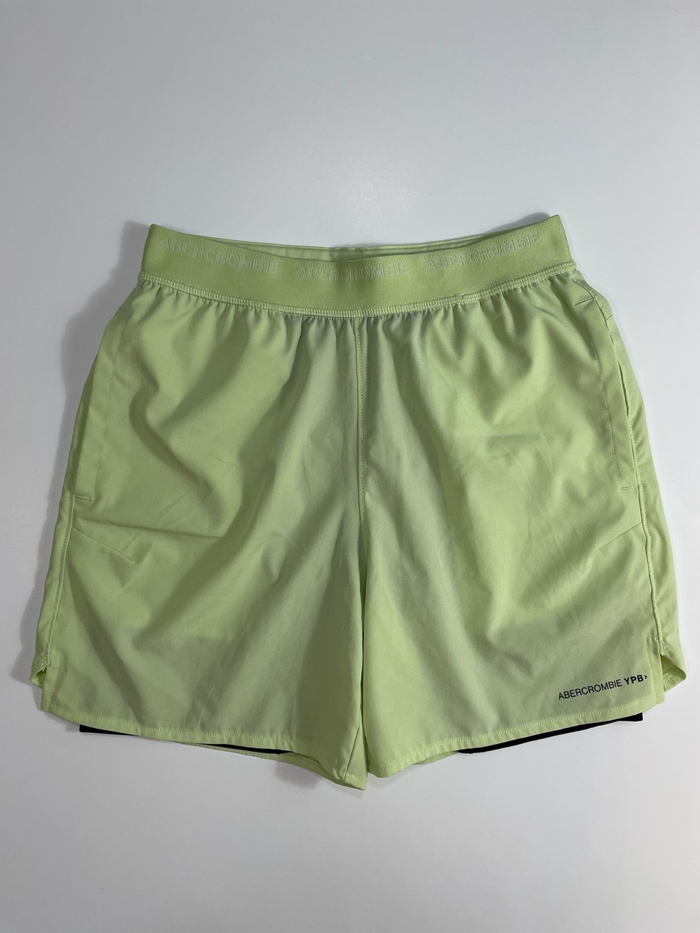 Abercrombie KIDS YPB Pale Lime Active Twofer Shorts